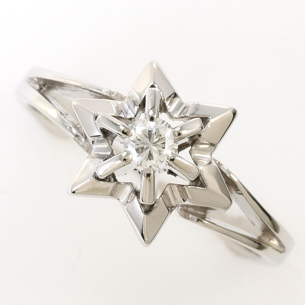 VINTAGE Silver Diamond Ring